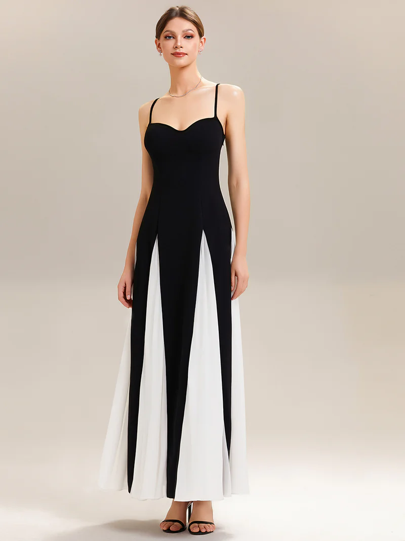 Spaghetti Straps A-Line Floor Length Wedding Guest Dresses