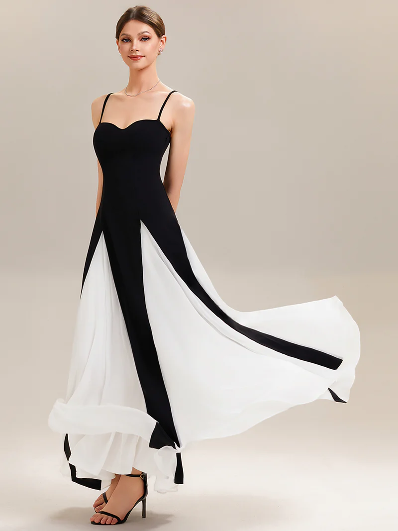 Spaghetti Straps A-Line Floor Length Wedding Guest Dresses