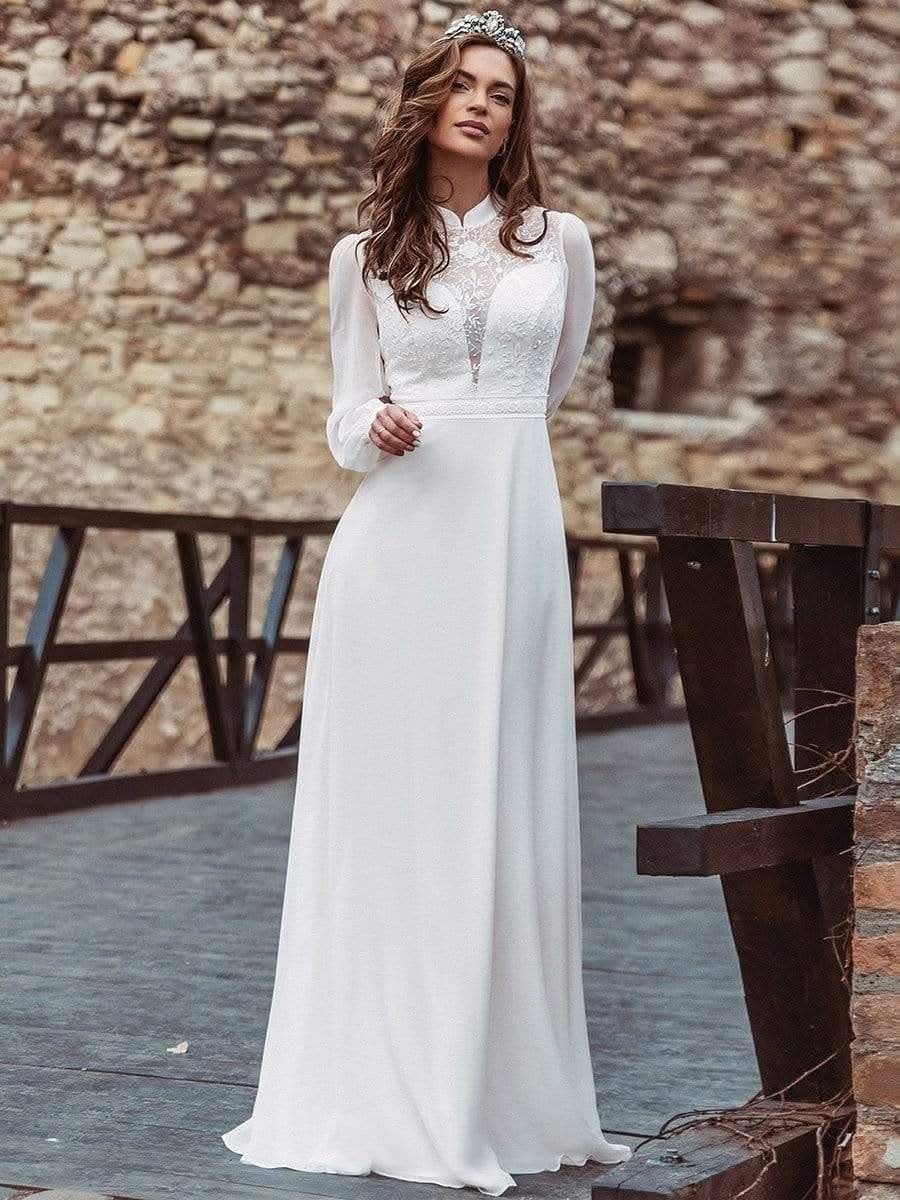 Modern White Cheongsam