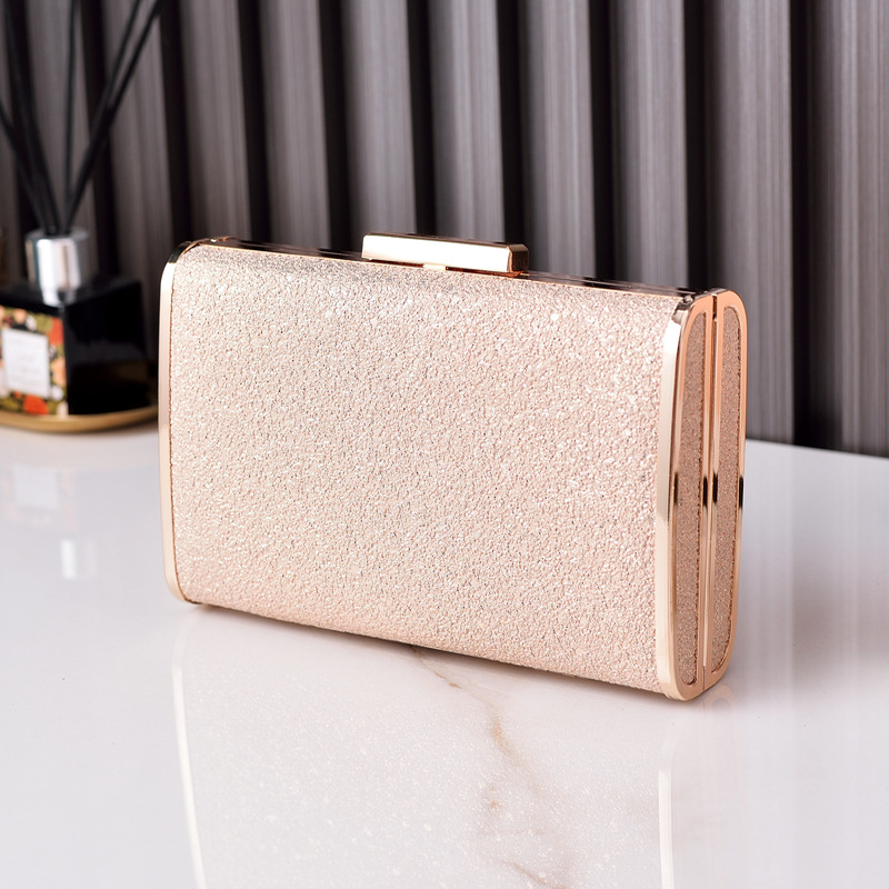 Soft gold clutch deals