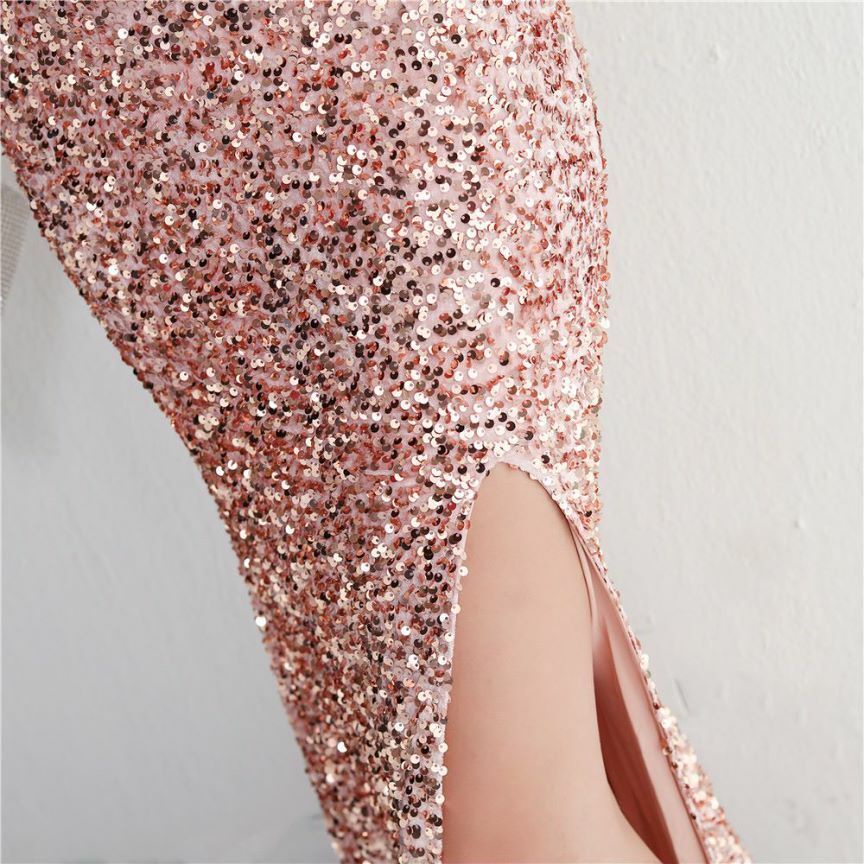 Gorgeous Open Back Spaghetti Evening Gown (Pink) (Retail)
