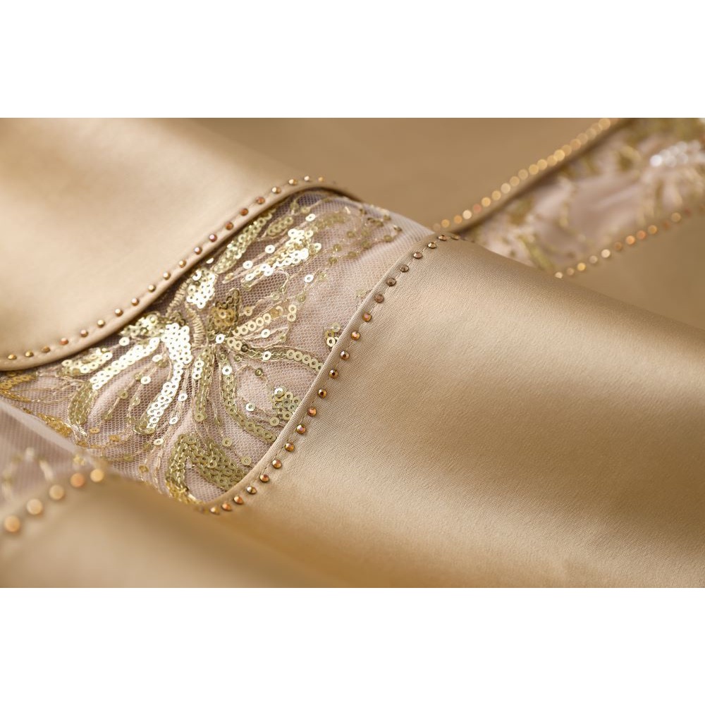 Half Flare Sleeve Lace Sequins Cheongsam (Made To Order)