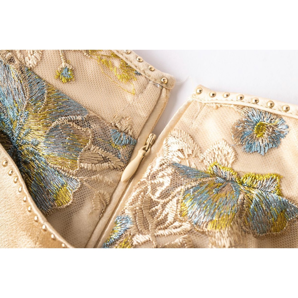 Elegant Short Sleeve Lace Cheongsam (Made To Order)