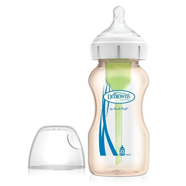 Dr. Brown's Natural Flow® Options+™ Baby Bottle [Wide-Neck/PESU]-Bebehaus