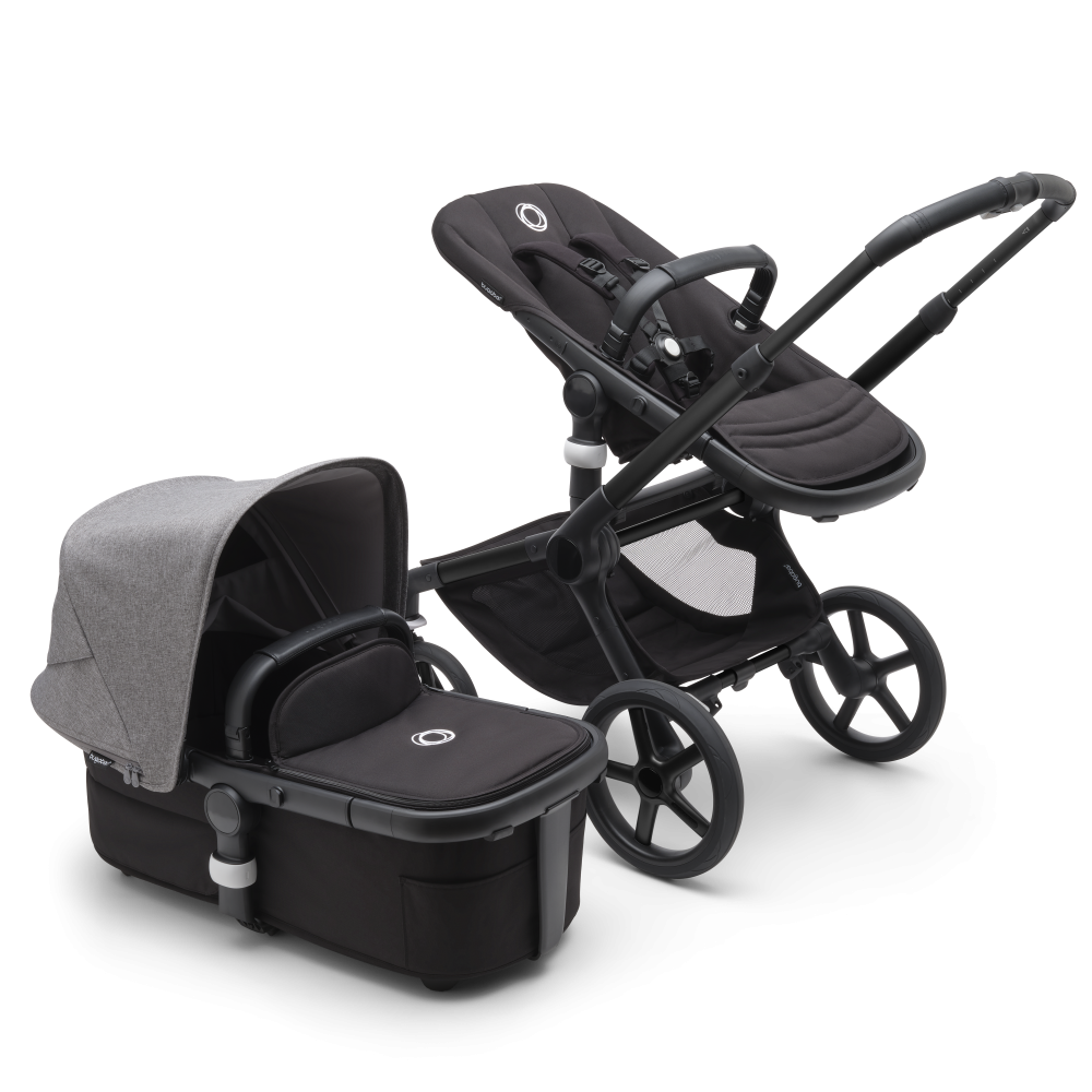 Bugaboo Stroller Fox5 Asia Black/Midnight Black/Canopy Grey Melange
