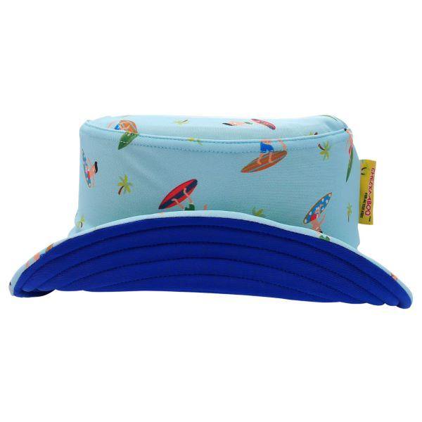 Cheekaaboo Reversible UPF 50+ Bucket Sun Hat-Navy Blue Surfer-Bebehaus