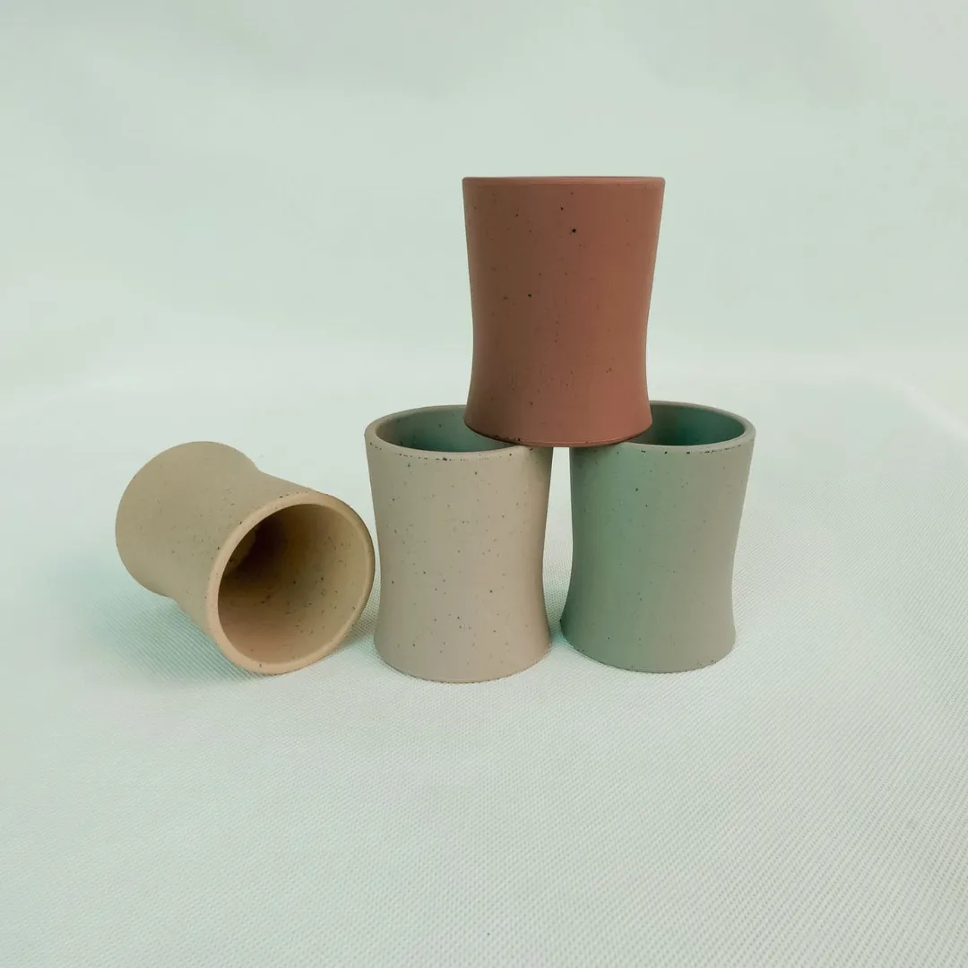Mils & Key Speckled Weighted Cup