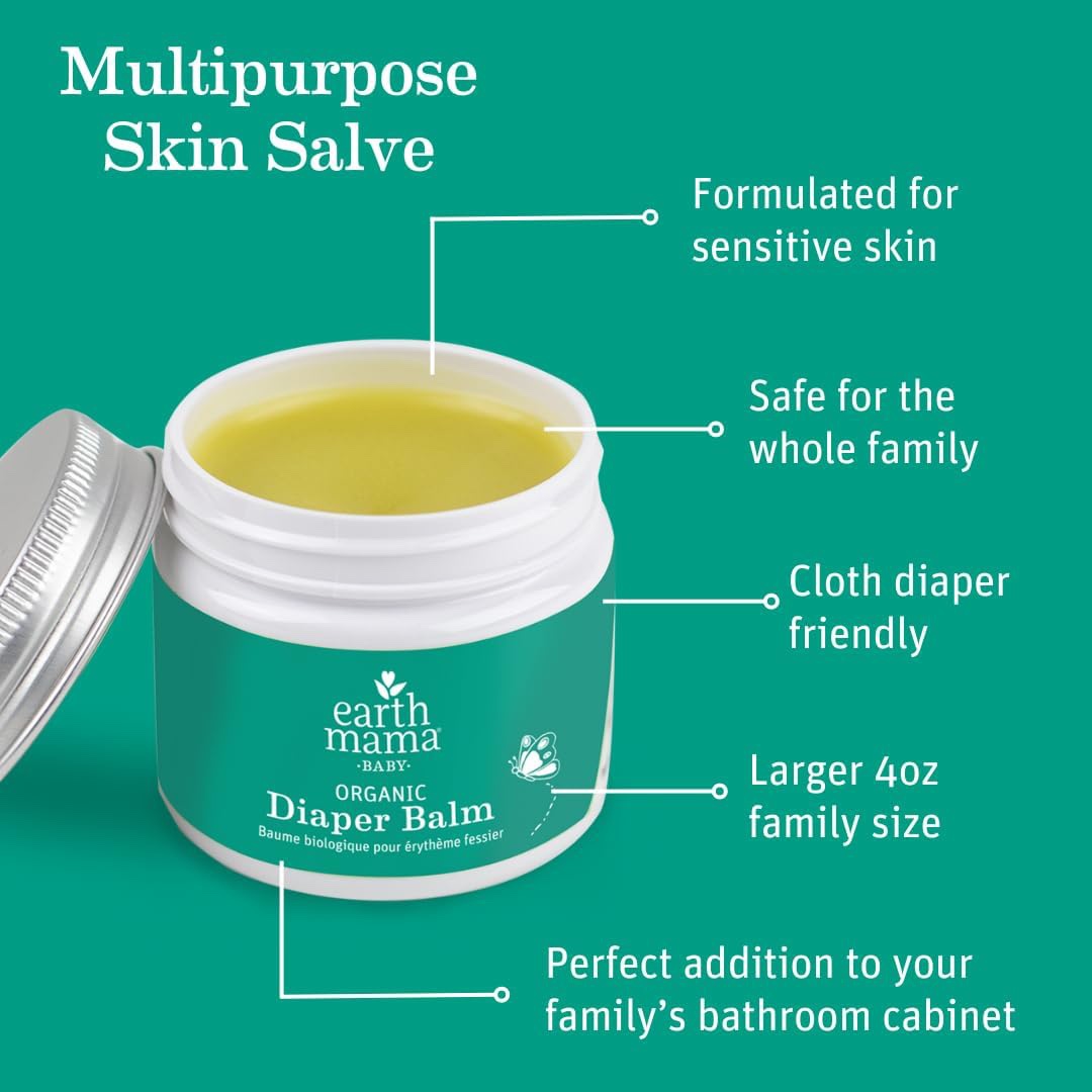 Diaper Balm Angel Baby Nipple Cream Earth Mama Organic Diaper Balm