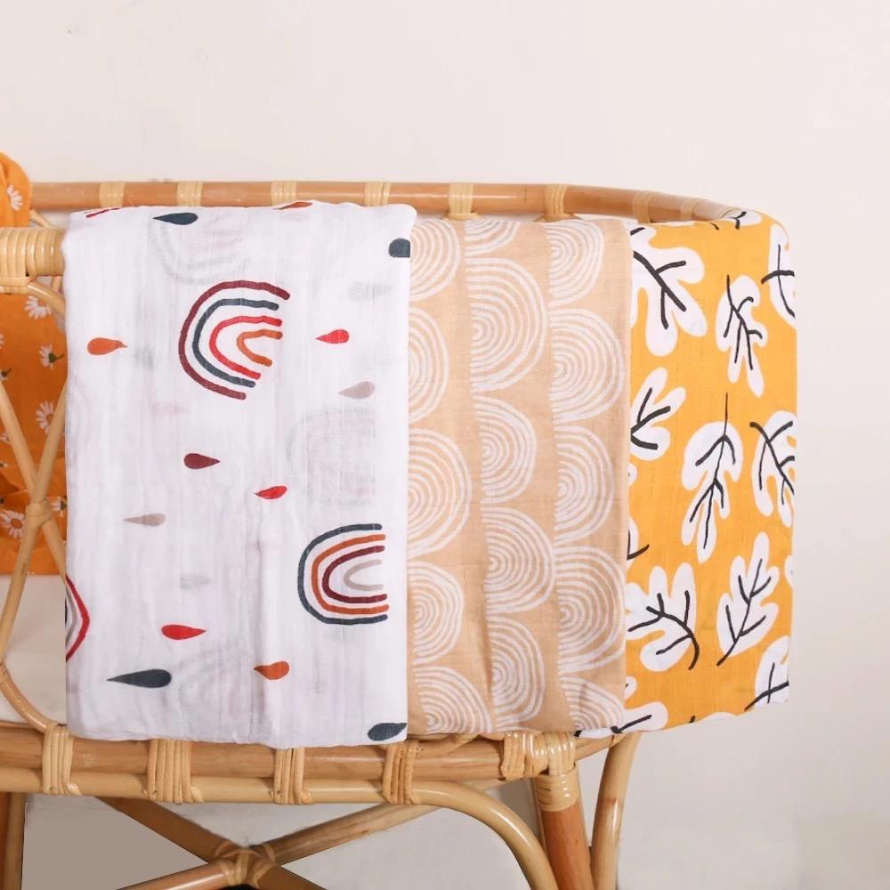 Posh Bebe Swaddle Gift Set 3pc Assorted