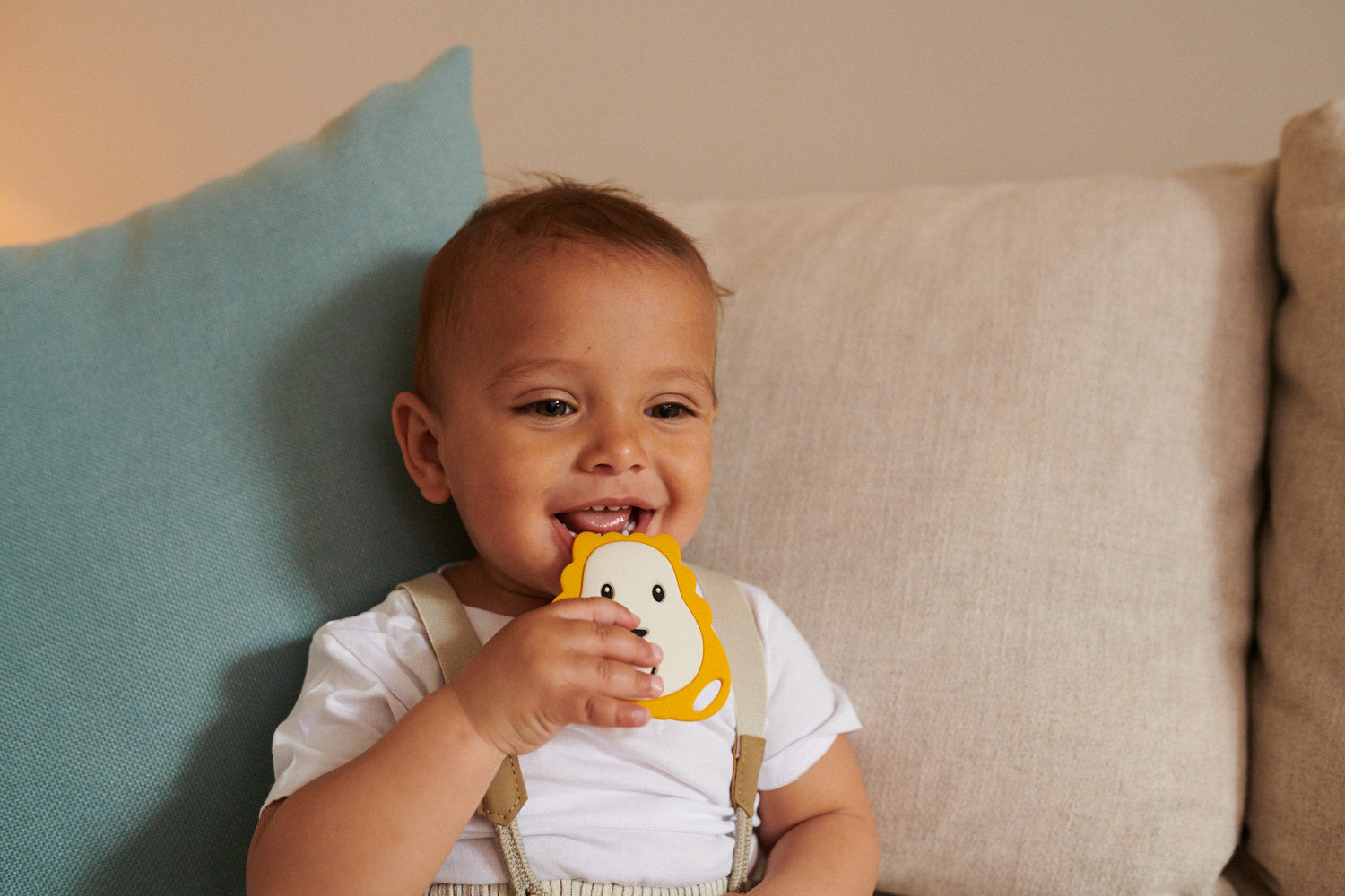 Matchstick Monkey Gift Flat Face Teether & Soother Clip-Bebehaus