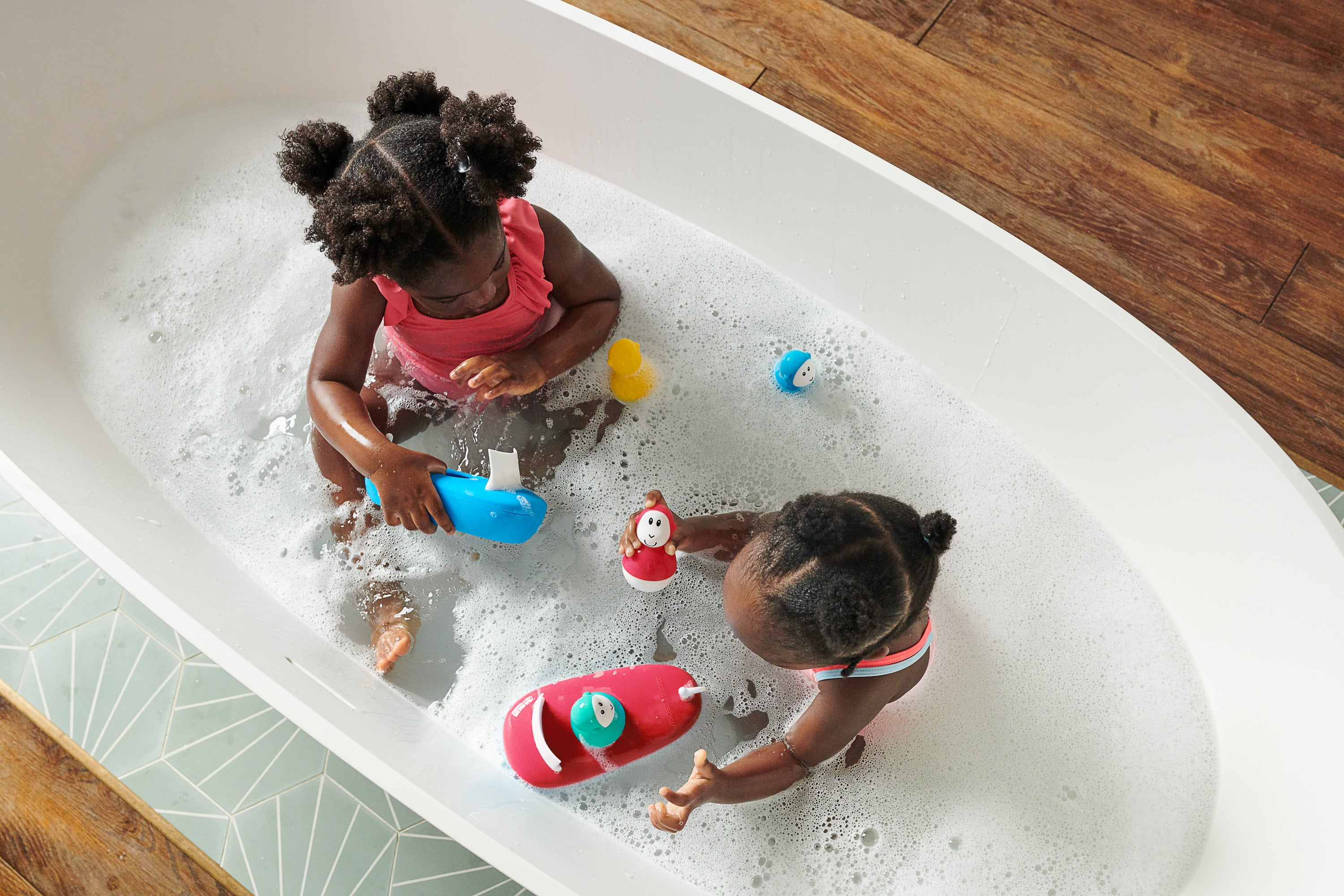 Matchstick Monkey Bathtime Boat Set-Bebehaus