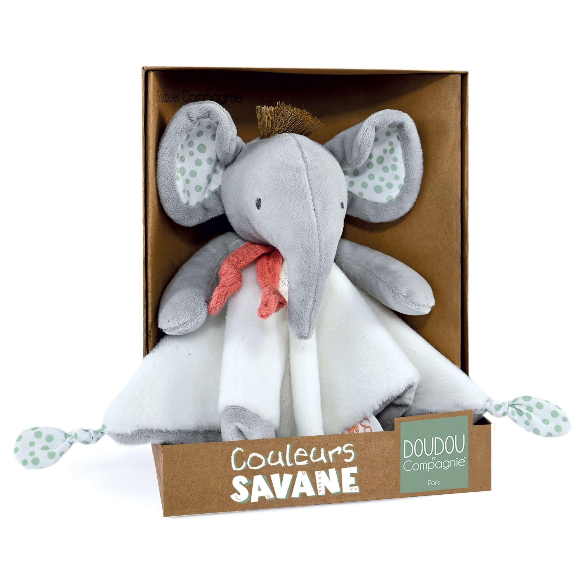 Doudou Couleurs Savane - Elephant Big