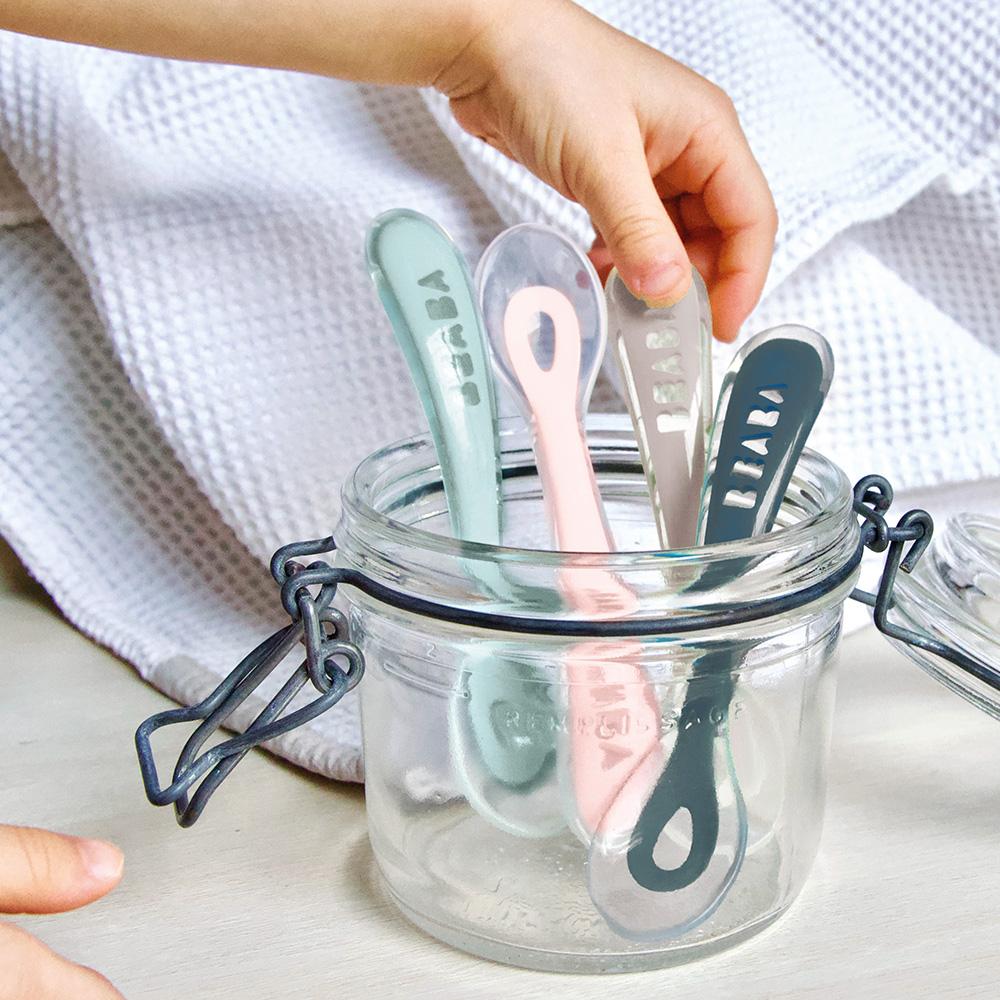 Beaba 2nd Age Silicone Spoon 8+Months-Bebehaus