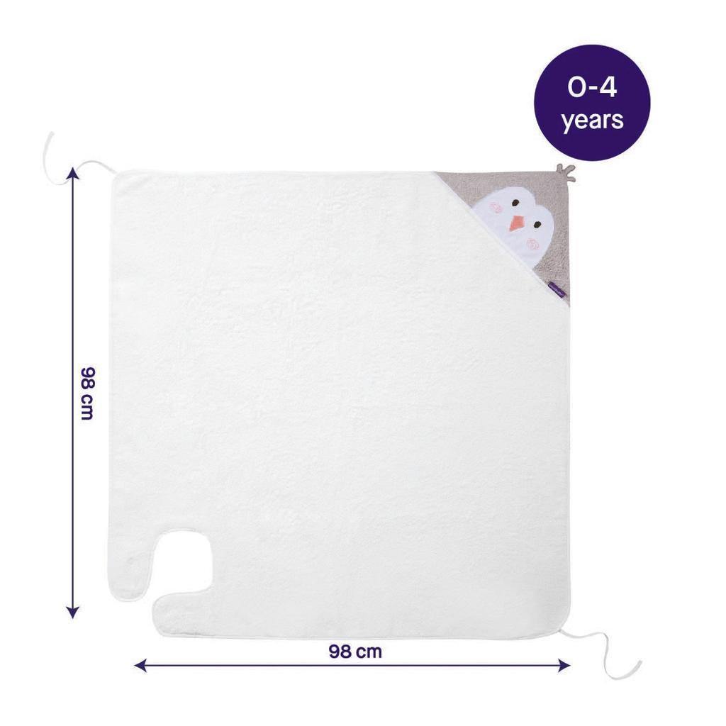 Clevamama Bamboo Apron Baby Bath Towel-Bebehaus