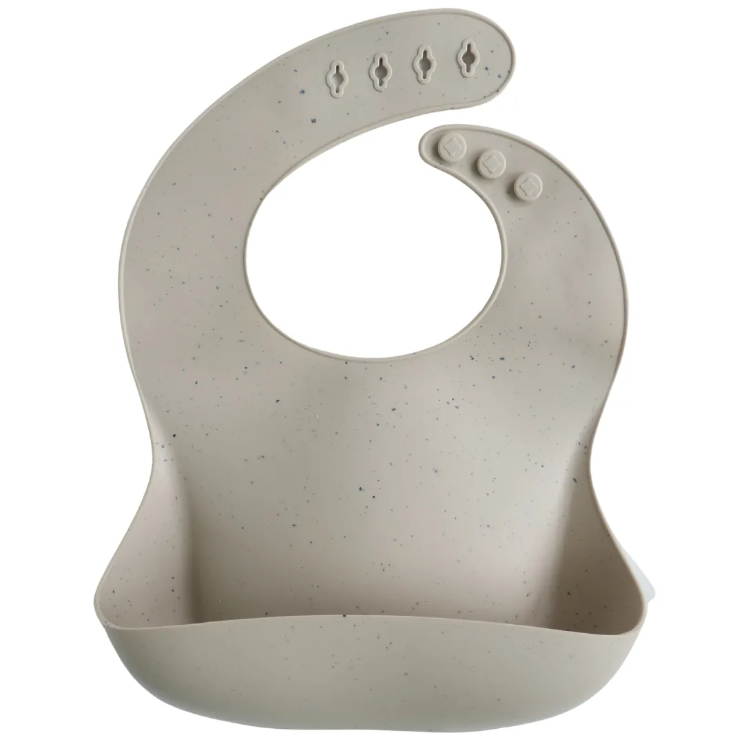 Mils & Key Speckled Silicone Bibs