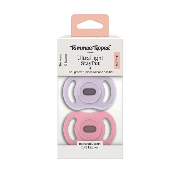 Tommee Tippee Ultra Light Stay Put Soother Orthodontic Silicone 2pcs