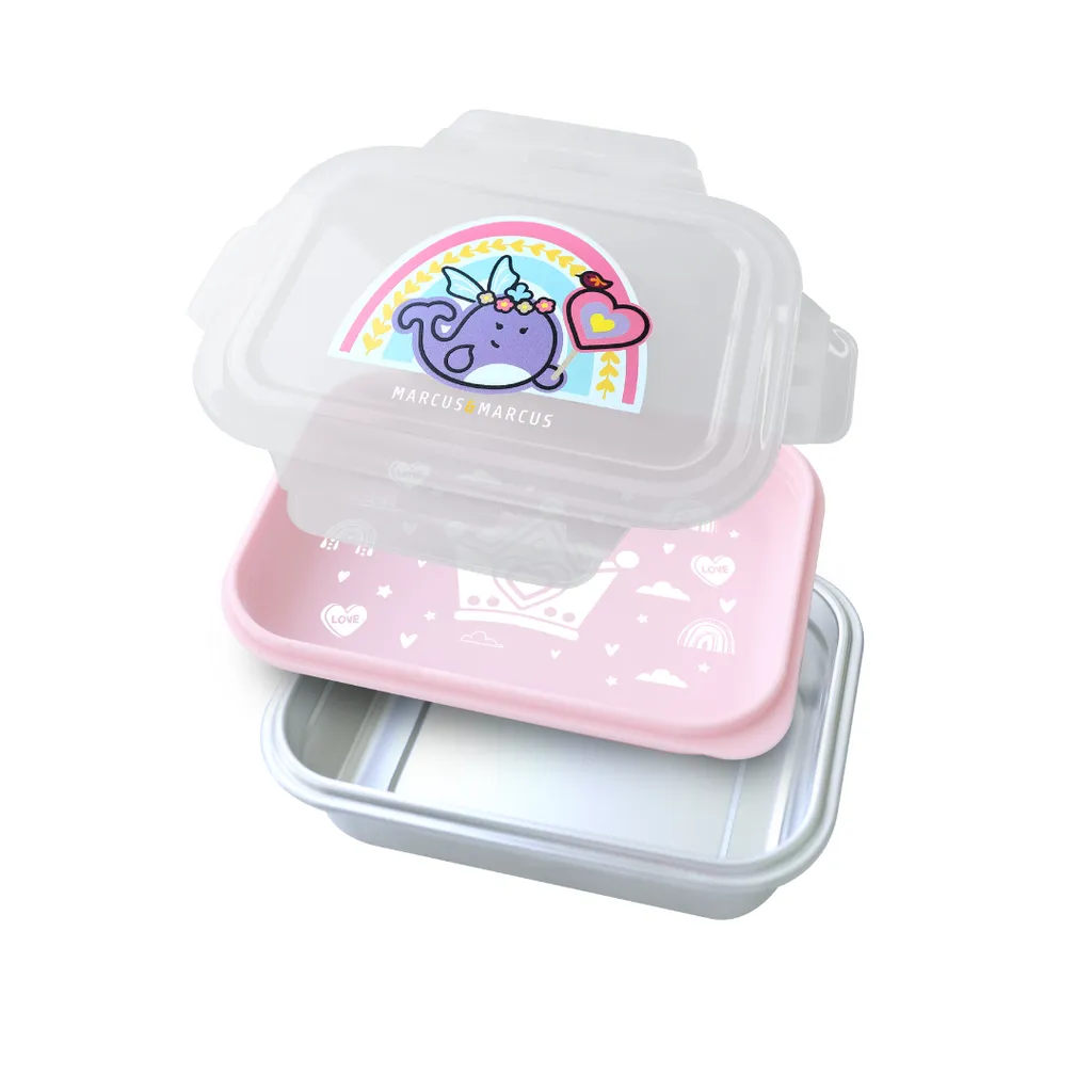 Marcus & Marcus 2-Tier Stainless Steel Lunch Box-Bebehaus