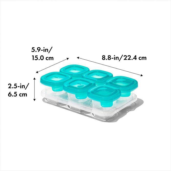Oxo Tot Baby Block 2oz/60ml (Teal)-Bebehaus