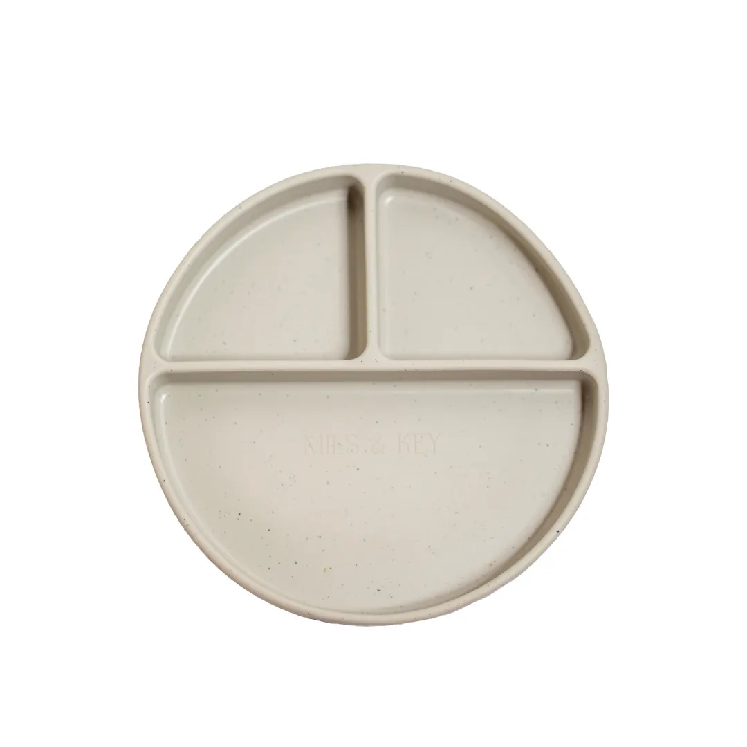 Mils & Key Speckled Divided Plate