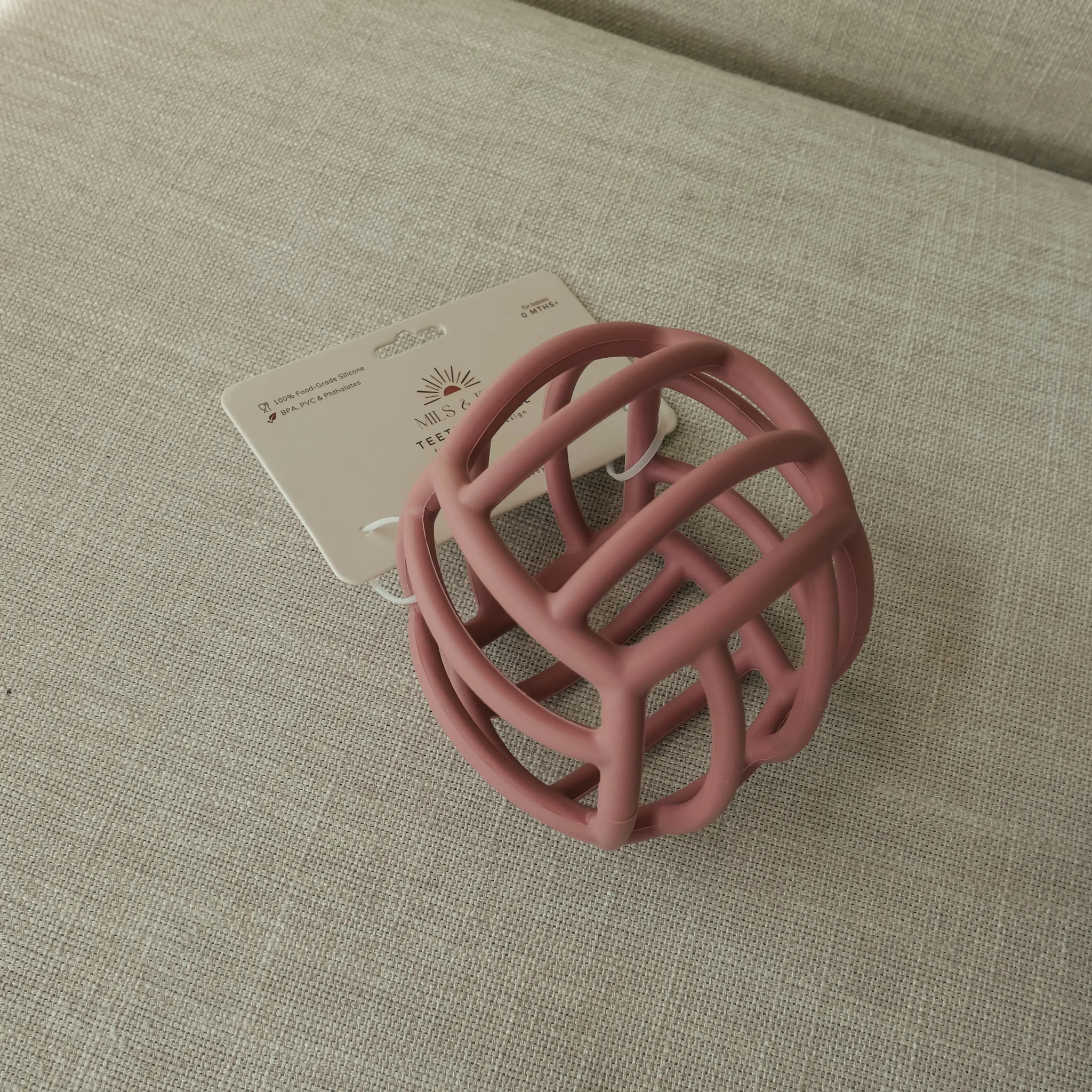 Mils & Key Geometric Teething Ball