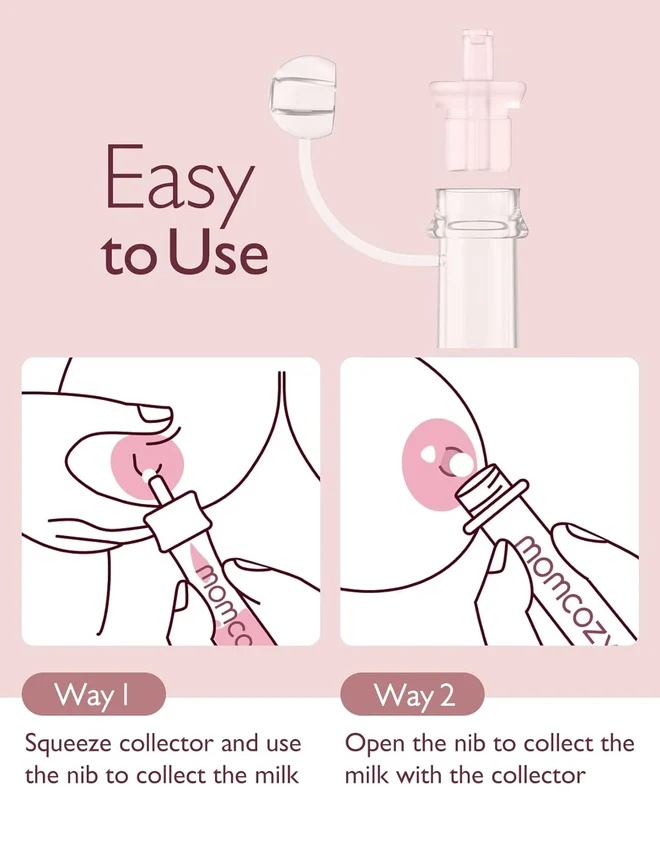 Momcozy Colostrum Reusable Breast Milk Collector - 6pcs