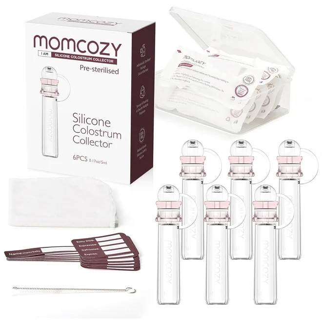 Momcozy Colostrum Reusable Breast Milk Collector - 6pcs