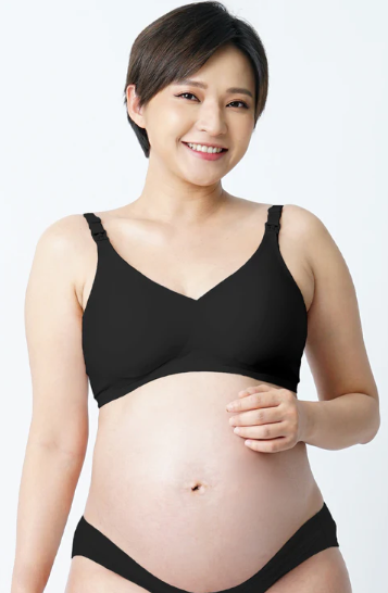 9 Months Antibacterial Seamless Nursing Bar - Black