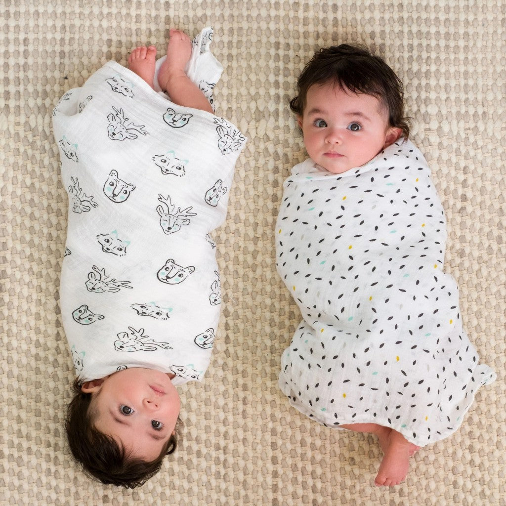 Aden + Anais Essentials Classic Muslin Swaddle Blankets 4pcs-Bebehaus