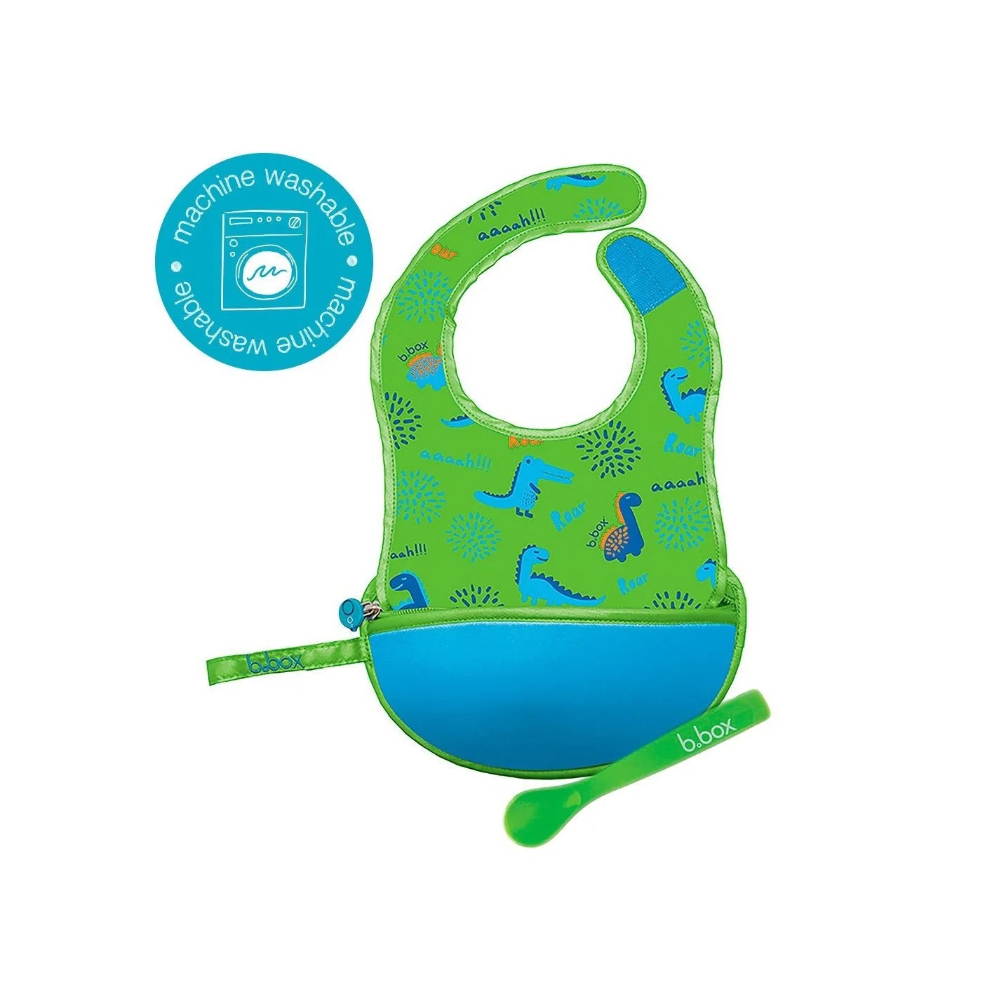 B Box Travel Bib + Silicone Spoon-Bebehaus