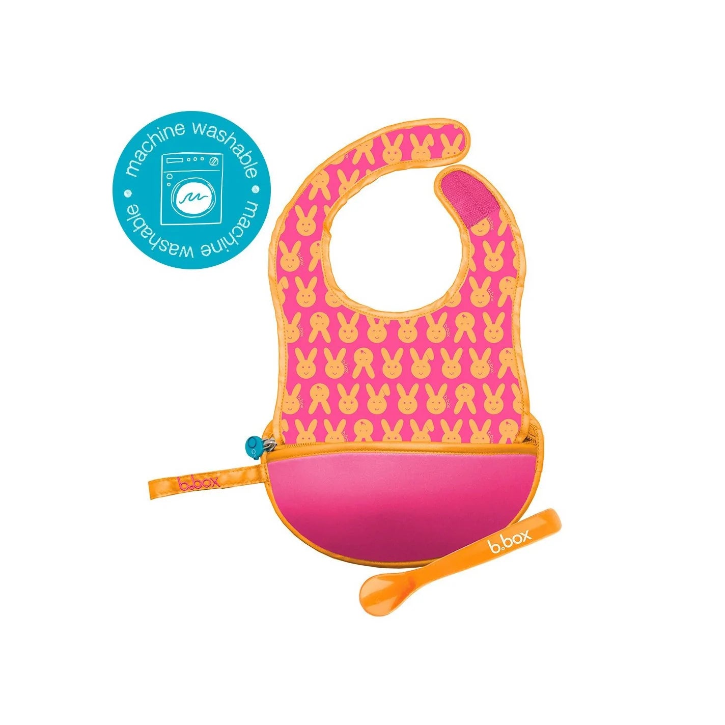 B Box Travel Bib + Silicone Spoon-Bebehaus