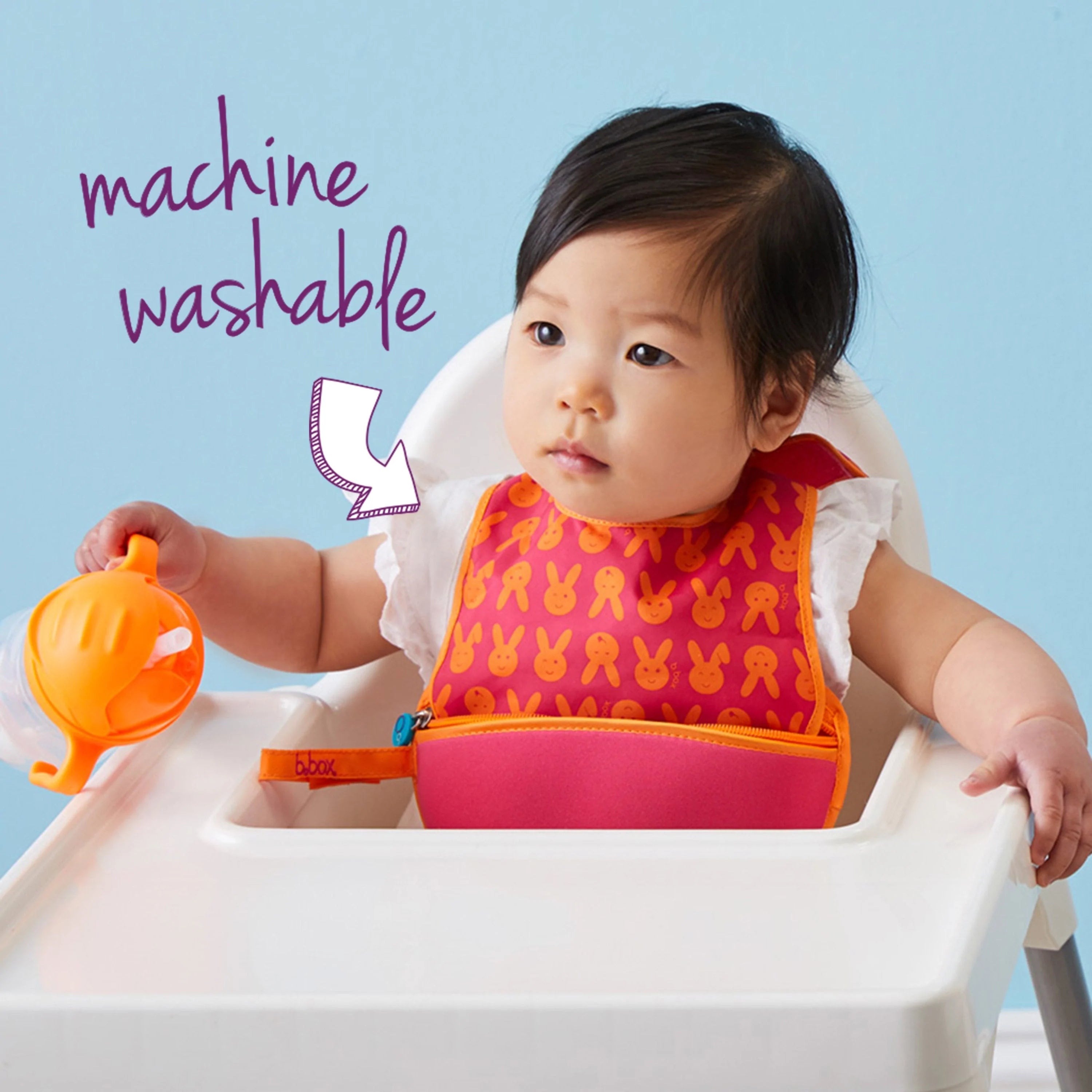 B Box Travel Bib + Silicone Spoon-Bebehaus