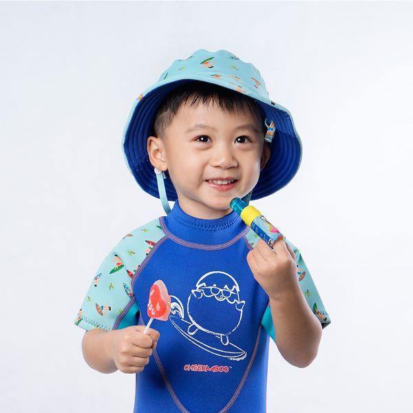 Cheekaaboo Reversible UPF 50+ Bucket Sun Hat-Navy Blue Surfer-Bebehaus