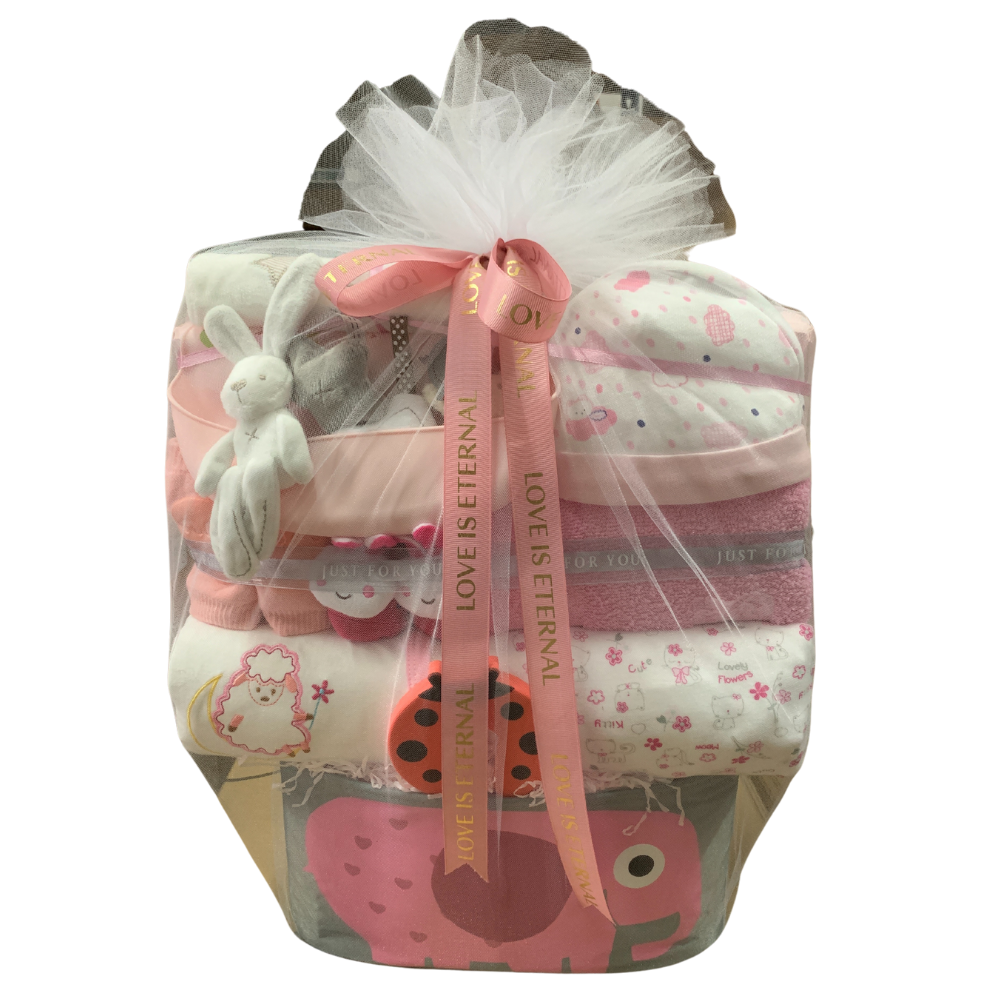 Baby Giftland Giftset Girl Pink Bear-Bebehaus