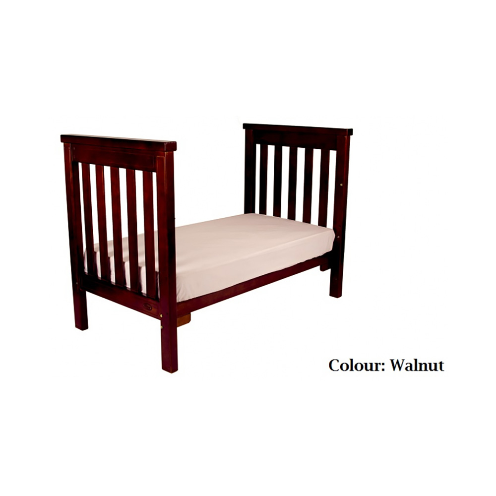 Babyhood Milano Cot-(Walnut)-Bebehaus