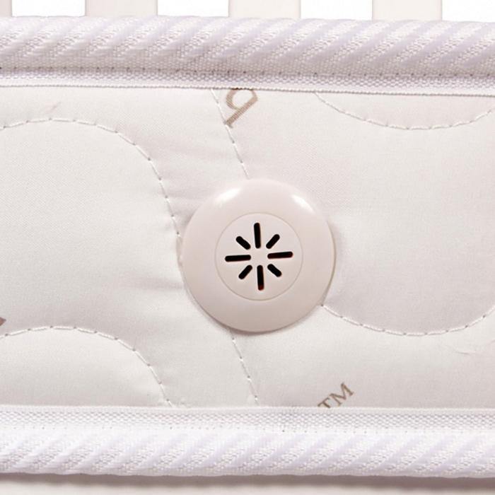 Babyhood My First Breathe Eze Innerspring Mattress Vents & Vinyls (1295x695)-Bebehaus