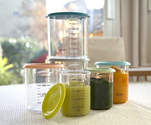 Beaba Maxi Portion 420ml - (Tritan Light,Grey,Nude,Green)-Bebehaus