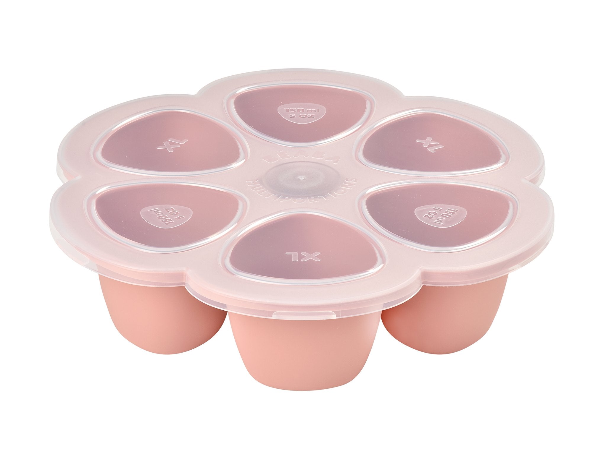 Beaba Silicone Multiportions 150ML (Blue,Pink,Grey)-Bebehaus