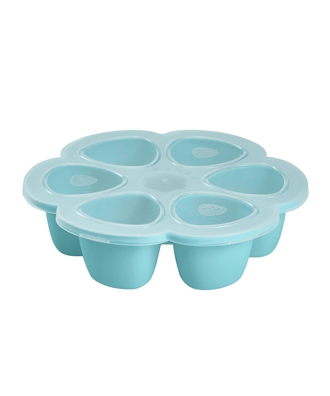 Beaba Multiportion Silicone Blue 90ml (Blue,Rose,Light Grey)-Bebehaus