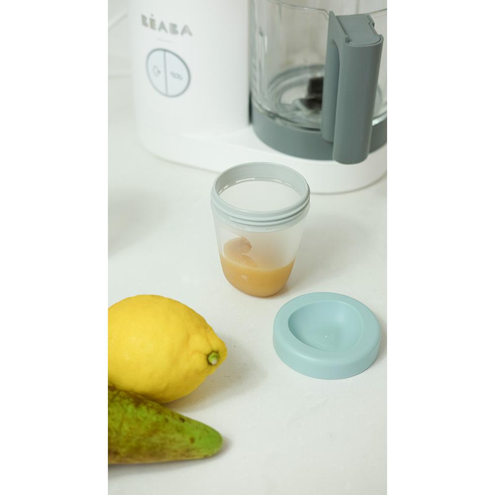 Beaba Set 3 Silicone Portion Blue/Grey-Bebehaus