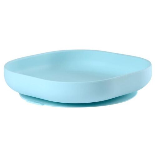 Beaba Silicone Suction Plate - (Pink,Light Blue)-Bebehaus