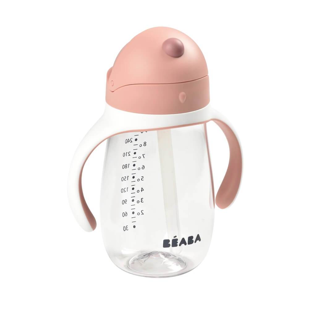 Beaba Straw Cup 300ml - Vintage Pink-Bebehaus