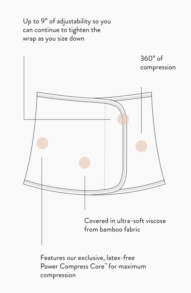 Belly Bandit Bamboo Belly Wrap Black-Bebehaus