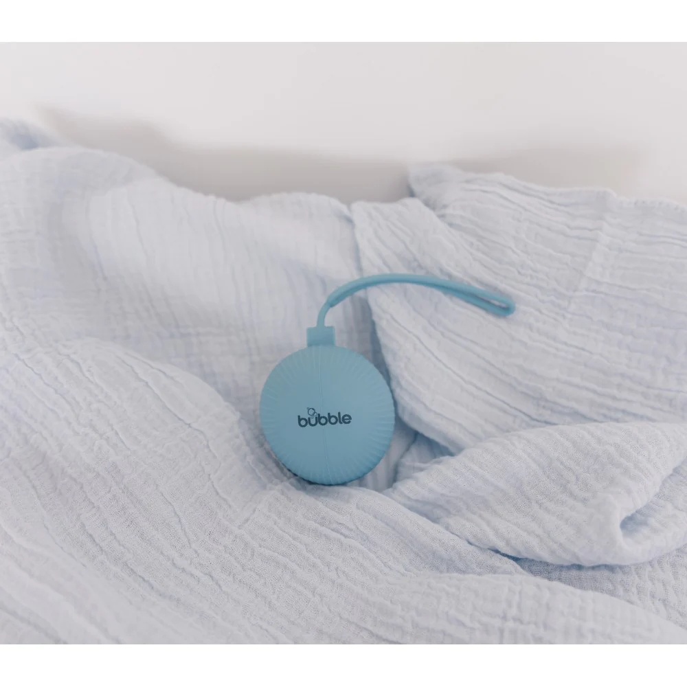 Bubble Silicone Pacifier Holder - Blue-Bebehaus