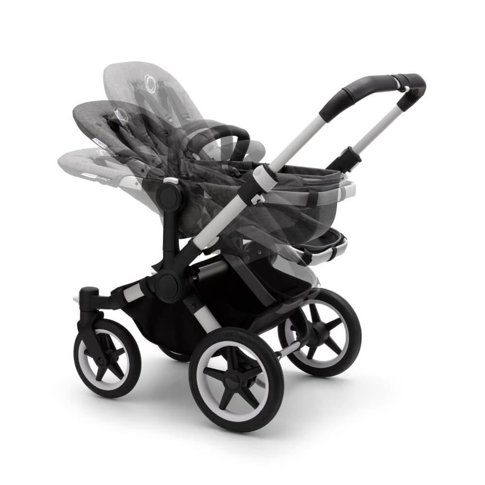 Bugaboo Donkey3 Mono Aluminum/Grey Melange-Red-Bebehaus