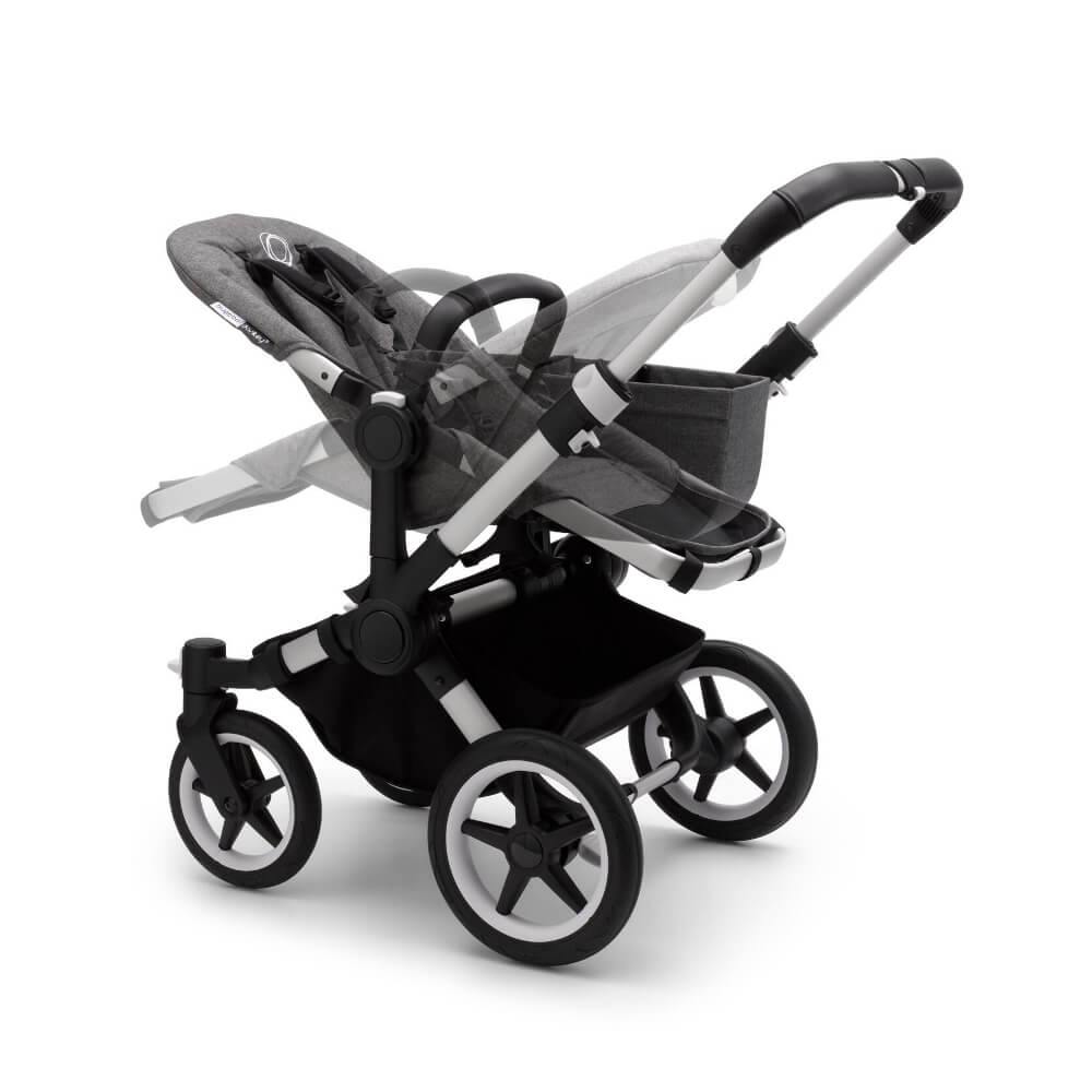 Bugaboo Donkey3 Mono Aluminum/Grey Melange-Red-Bebehaus
