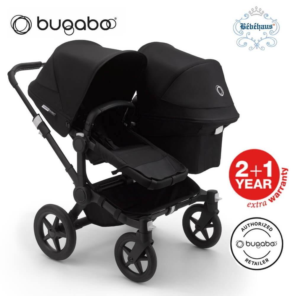 Bugaboo Donkey3 Duo Extension Complete Black/Black-Black-Bebehaus