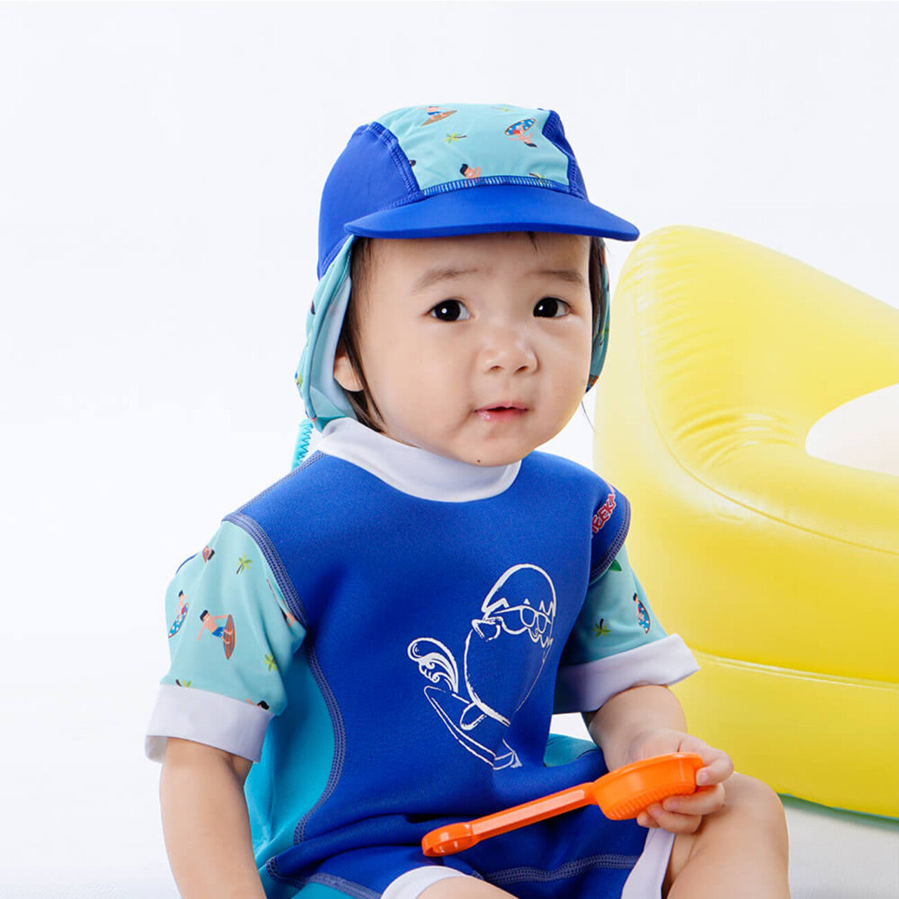 Cheekaboo Legionnaire Hat - Navy Blue Surfer-Bebehaus