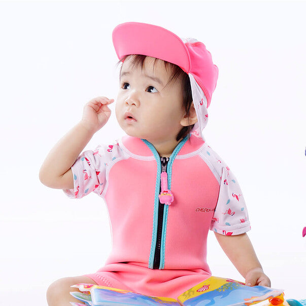 Cheekaboo Legionnaire Hat - Pink Salmon-Bebehaus