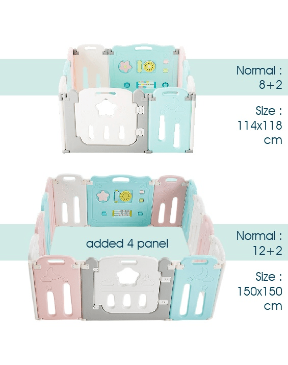 Coby Fence Expandable Panel (4 Pcs)-Bebehaus