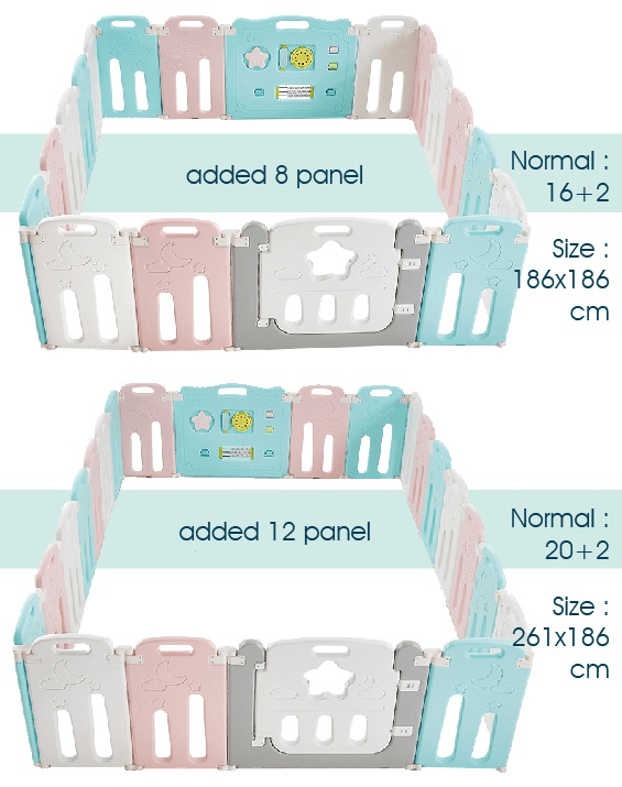 Coby Fence Expandable Panel (4 Pcs)-Bebehaus